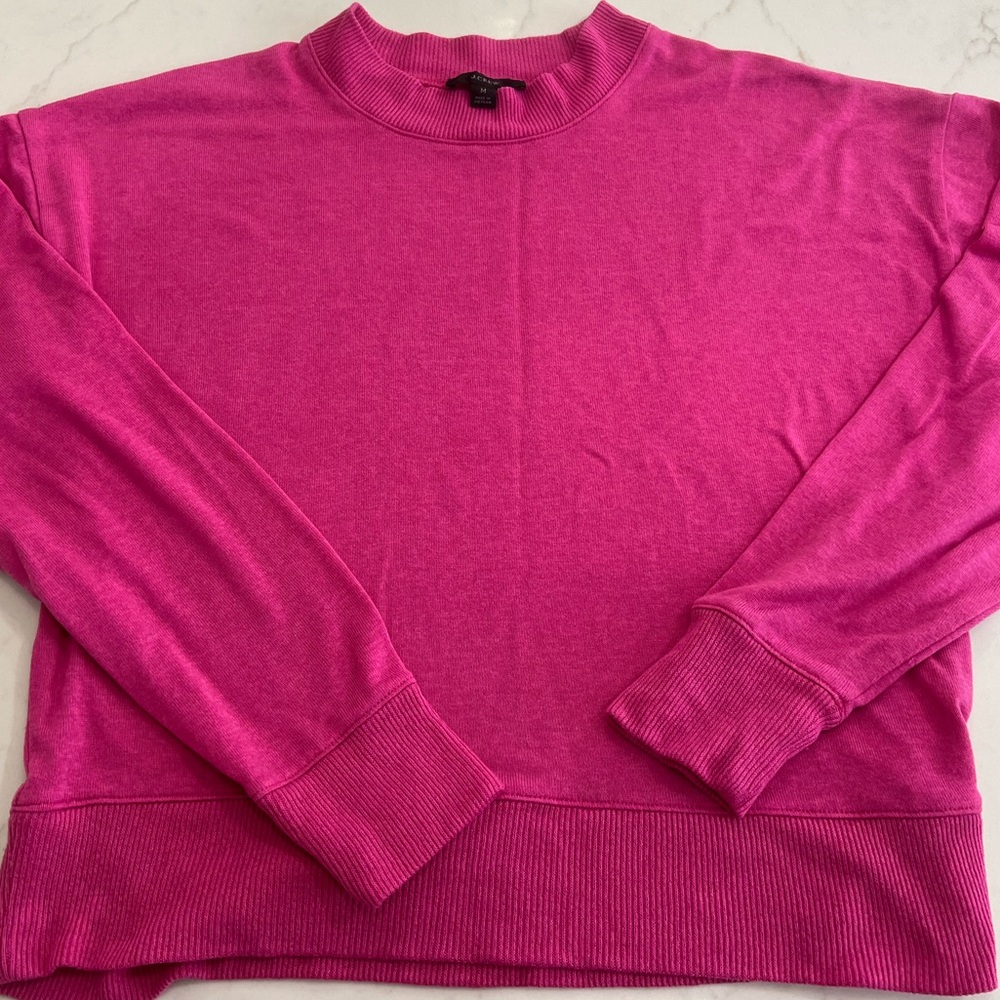 J. Crew Fuchsia Knit Sweater